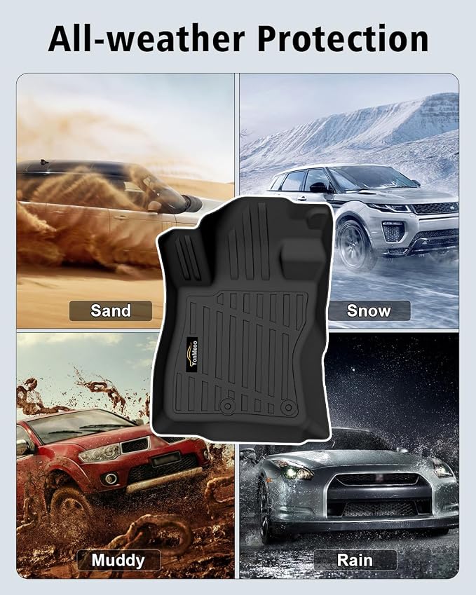 Floor Mats Fit for Subaru Forester Hybrid 2025 2026 Trunk Mat with Backrest Mat All Weather TPE Rubber Cargo Liner Back Seat Protector Full Set for Forester 2025 Plug-in Hybrid Accessories, Black