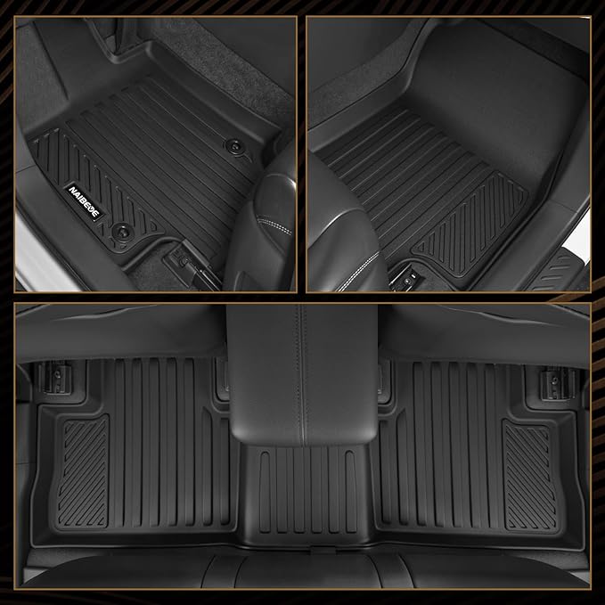 Naibeve Floor Mats for 2022-2026 Hyundai Tucson Hybrid | All Weather Custom Fit Floor Mats, Cargo Mat, Backrest Mats, Door Sill Guards, Not for PHEV/Gas Interior accessories