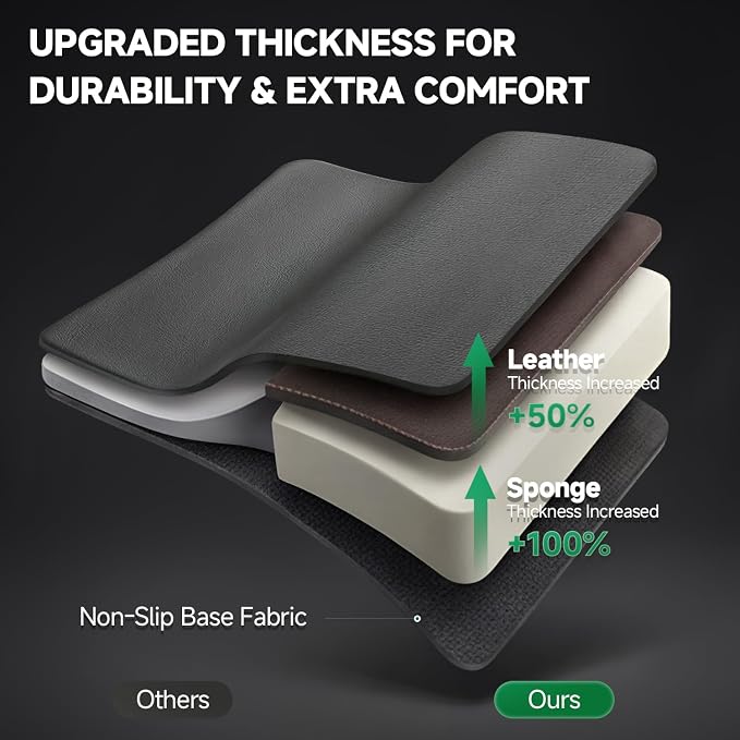 GIANT PANDA Front Car Seat Covers Custom Fit for Toyota Rav4 Camry Highlander Corolla Prius Corolla Cross Venza Avalon, Faux Leather Bucket Seat Covers, (Black) 2-Pack