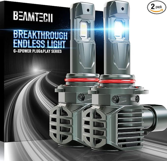 BEAMTECH 90 05 Light Bulbs, 500% Brightness Plug and Play, Pack of 2