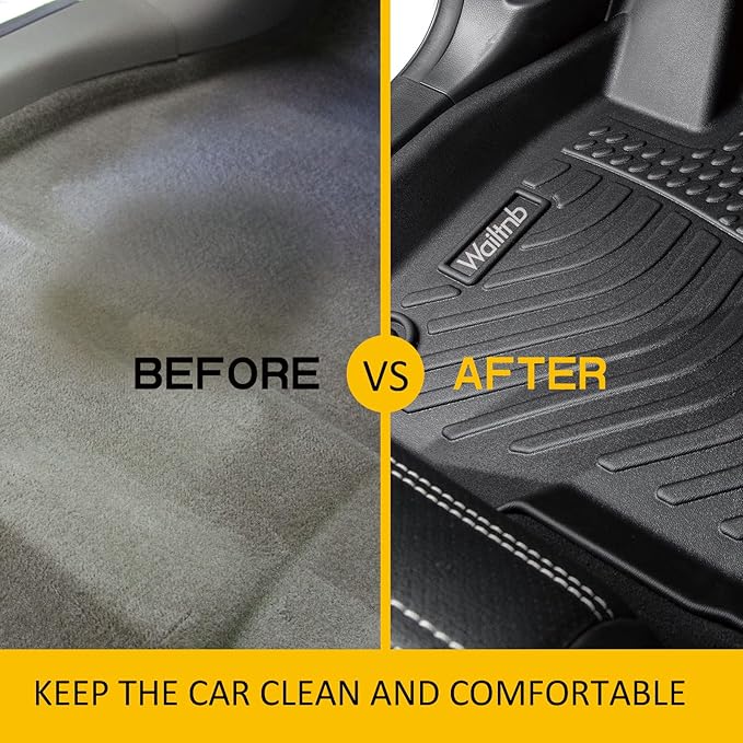 Wailtnb-All Weather Floor Mats and Cargo Liners for Hyundai Elantra 2017-2020 Liners Custom Fit Hyundai Elantra 2017-2020 Waterproof Durable Easy to Clean Accessories