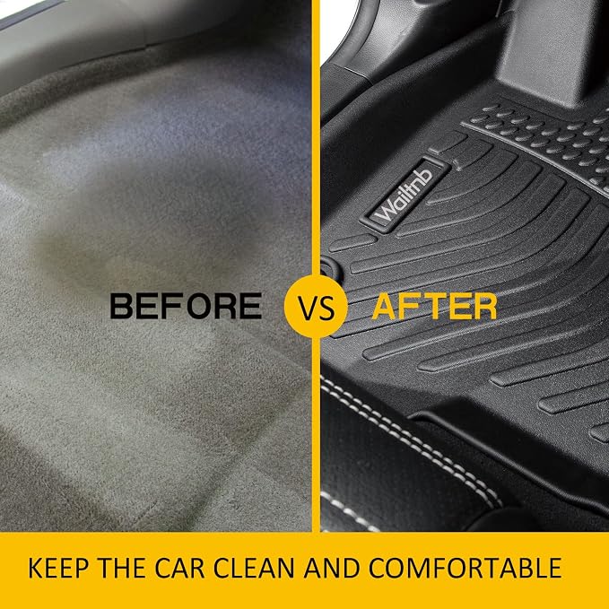 Wailtnb-All Weather Floor Mats & Cargo Liner Backrest Mat for Chevrolet Suburban & GMC Yukon XL 2015-2020 Custom Fit Chevy Suburban & GMC Yukon XL 2015-2020 Waterproof Durable Easy Clean Accessories
