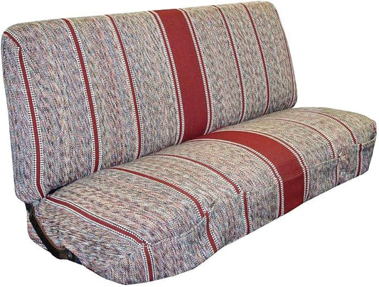 West Coast Auto Universal Baja Saddle Blanket Bench Full Size Seat Cover Fits Ford, Chevrolet, Dodge, and Full Size Pickup Trucks (Red)
