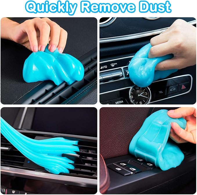 PULIDIKI Car Cleaning Gel Detailing Kit Automotive Dust Car Crevice Cleaner Slime Auto Air Vent Interior Detail Removal for Car Putty Cleaning Keyboard Cleaner Car Accessories