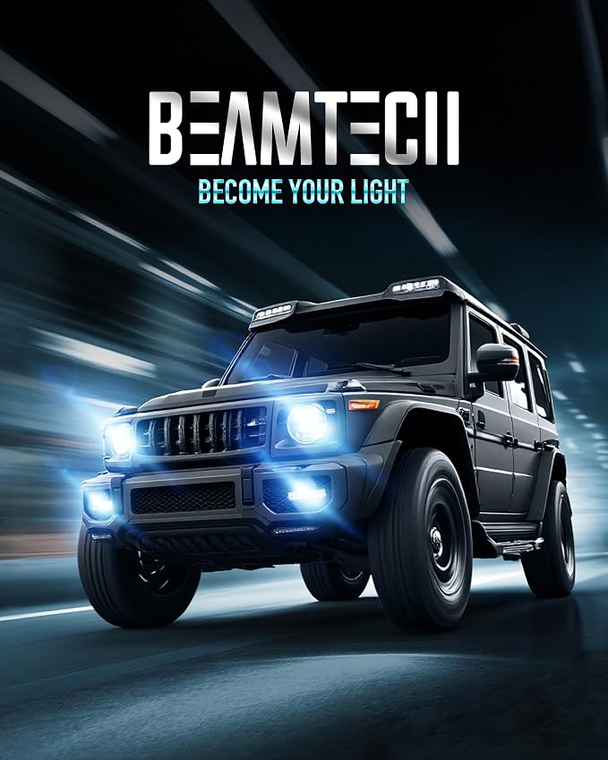 BEAMTECH H-4 Bulb, Fit For 2014-2021 Tundra, 1997-2015 Tacoma, Pack of 2 | H4/9003 Light Bulb, 800% Brighter, 2000-2013 2019-2022 Accent, 1993-2009 2012-2020 XR650L