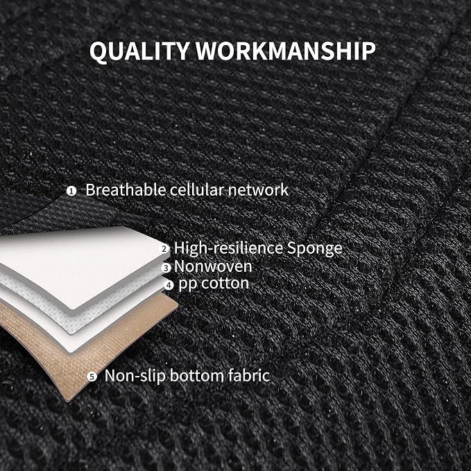 HChengkikz Car Seat Cover, Breathable and Sporty (Black) | Leather, Universal Fit for Most SUVs, Cars, Sedans, Trucks, Airbag Compatible, Easy to Install