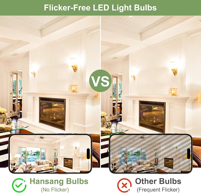 4 Pack A19 LED Light Bulbs, 60W Equivalent, 4000K Natural White LED Bulb with E26 Standard Base, Efficient 9W, Non-Dimmable, 800 Lumens, 120V, CRI 85, Eye-Friendly for Bedroom Living Room