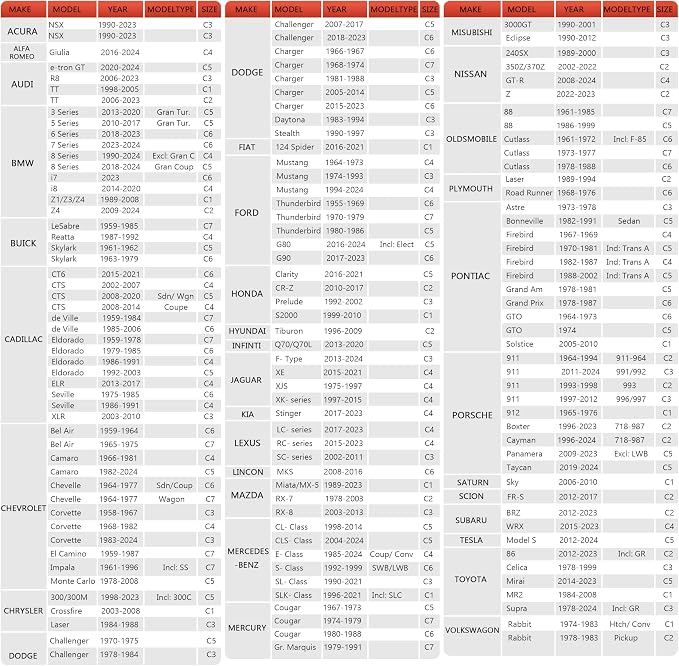 Car Cover Automobiles Waterproof All Weather for for Sports Coupe Fit Coupe BMW 6 Series/7 Series/i7,Chevrolet Bel Air/Chevelle,Dodge Challenger etc.(See Size Chart)