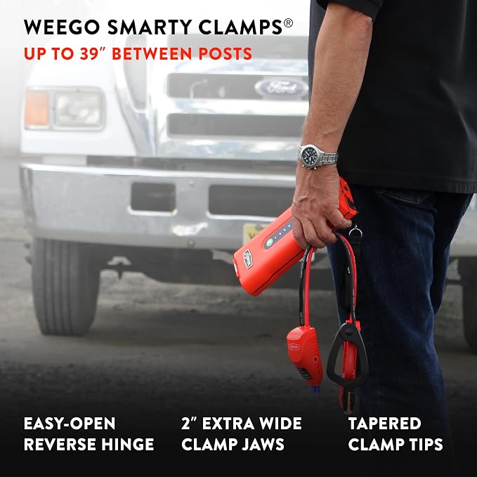 Weego 70: 2500A Self-Use 12V Lithium Car Battery Jump Starter - USA-Engineered Safe Replacement for Jumper Cables - Boat & Car Jumper Starter Portable for All Gas and 5L Diesel Engines (N70)