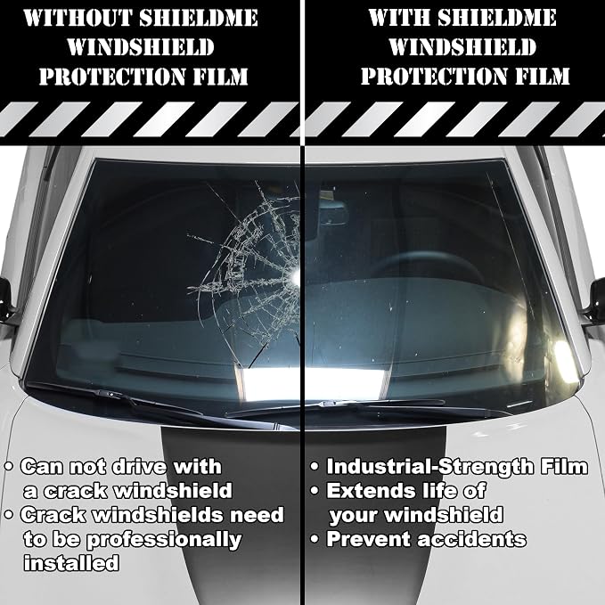 BOGAR TECH DESIGNS Windshield Protection Self Healing Scratch Resistant Automotive Film Roll, 10ft x 5ft Sheet