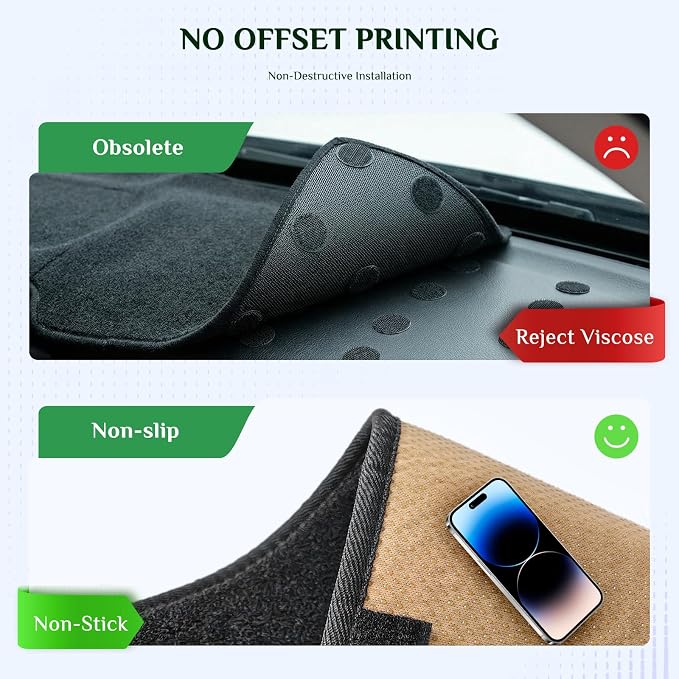 Dash Cover, Anti-Glare, Sun Protection, Dustproof, UV-Proof, Dashboard Covers, Interior Car Accessorie Fit for 2020-2024 to-yota Corolla, 2019 Corolla SE/XSE Hatchback, Black