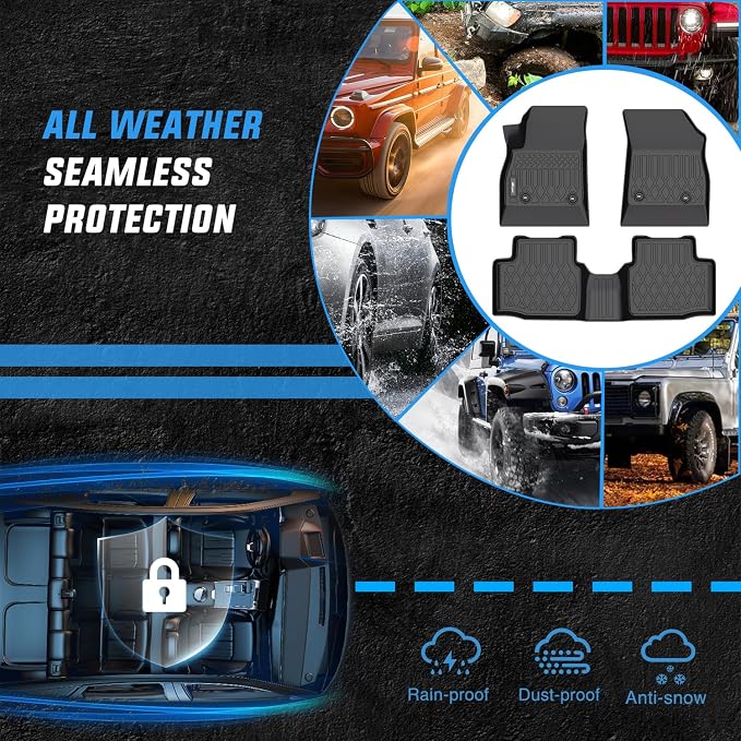 Nilight TPE Floor Mats for Chevy Cruze 2016 2017 2018 2019 2020 (Not for 2016 Limited and LT),All Weather Custom Fit Heavy Duty Floor Liners