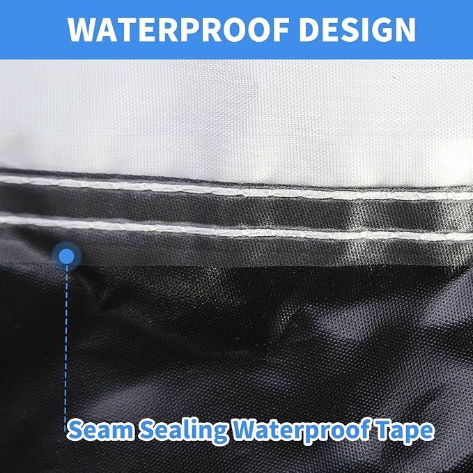 Coverado Car Cover Waterproof All Weather, 210D Lightweight Full Exterior Covers Snow Wind Sun UV Protection, Outdoor Car Covers for Automobiles Universal Fit for Sedan (170"-190")