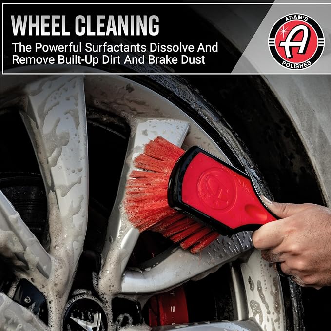 Adam's Polishes Wheel & Tire Cleaner Combo - Professional All In One Tire, Wheel, Rim, Barrel, Rubber, Well Cleaning Spray for Car Washing & Auto Detailing - Safe On Most Rim Finishes