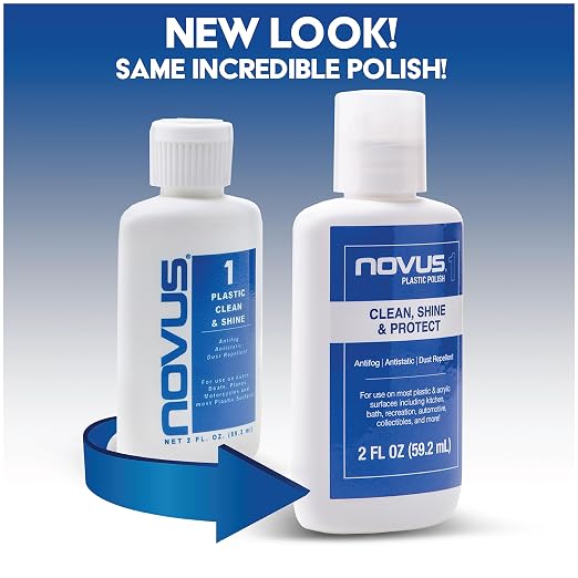 Novus 7020 | Plastic Clean & Shine #1 | 8 Ounce Bottle