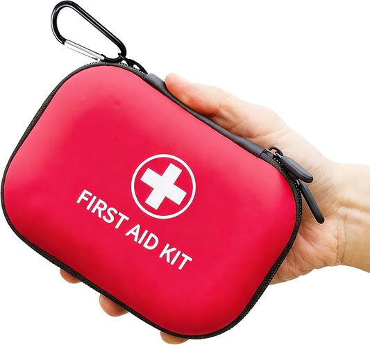 Prelady 138 Pcs Mini First Aid Kit Travel Size, TSA Approved Small First Aid Kit for Car, Hiking & Home, Compact Travel Medicine Kit, Med Kit