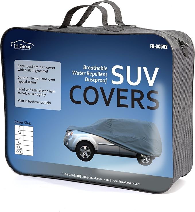 FH Group Universal Fit Non-Woven Water Resistant SUV Cover X-Large