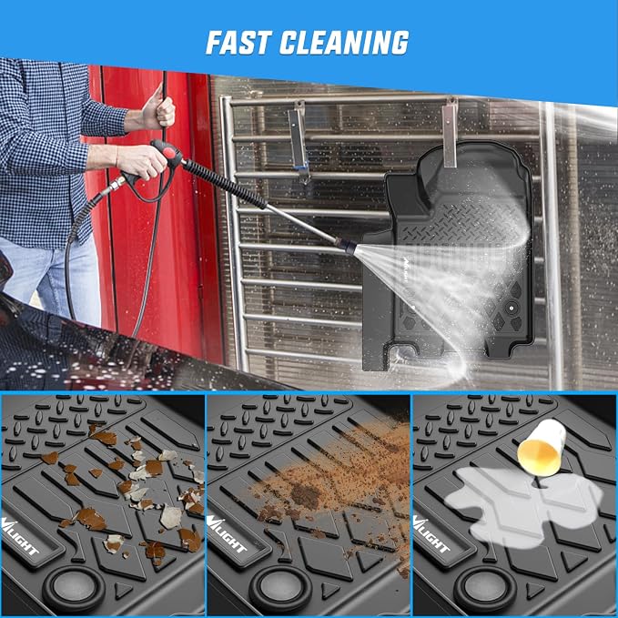 Nilight Floor Mats for Chevy Chevrolet Silverado EV RST Only 2024 2025 2026 (Not Fit WT/LT) All Weather Custom Fit Heavy Duty Floor Liners