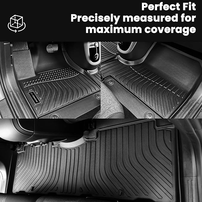 AUXKO All Weather Floor Mats Cargo Mat for Toyota Rav4 PHEV 2026 Without subwoofer backrest mat TPE Liners All Season Accessories Guard Odorless Anti-Slip Floor Liners Trunk Tray