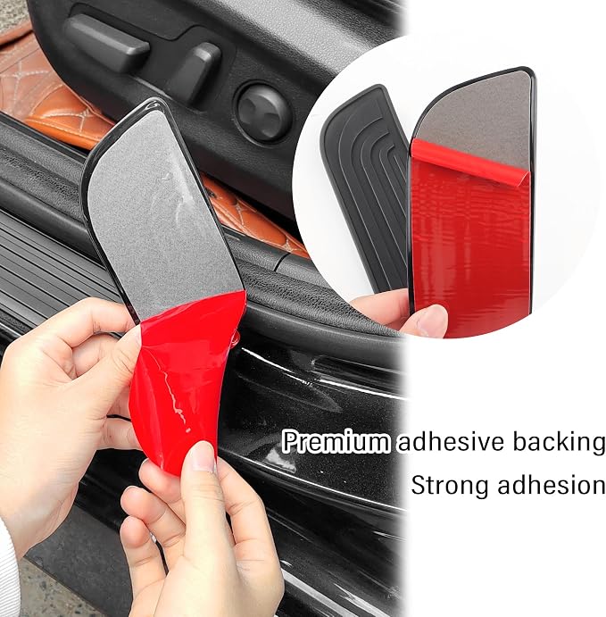 4PCS Car Door Sill Protector,Anti-Scratch & Waterproof Car Door Sills Scratch Protection,Universal Car Exterior Accessories Automotive Door Entry Guard for Car,Truck,SUV (Black, Width 1.57")