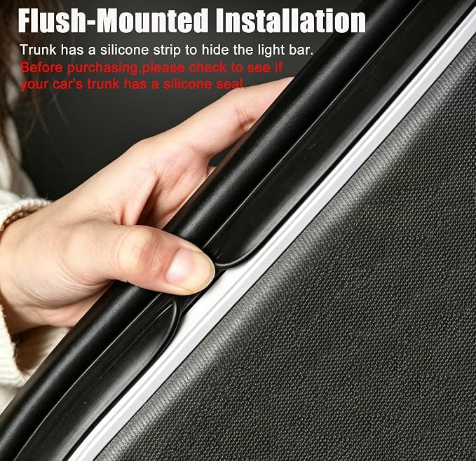 Newly Upgraded 157.48" SUV Trunk LED Light Strip, 6000K Dynamic Flowing Bright Cargo Area Lighting for Trunk Organizer/Mat Setup, Waterproof Interior Tailgate Lamp for SUV/MPV (Warm Yellow)