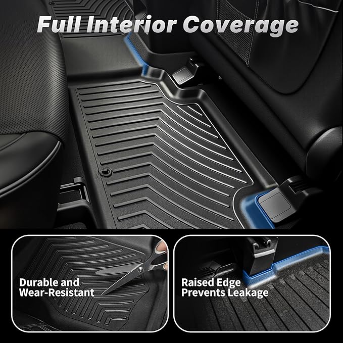 OEDRO Floor Mats Fit for 2018-2023 Subaru Crosstrek/ 2017-2023 Impreza, Custom Fit All Weather Subaru Crosstrek Accessories 2 Row Floor Mats & Cargo Liner Full Set Liners
