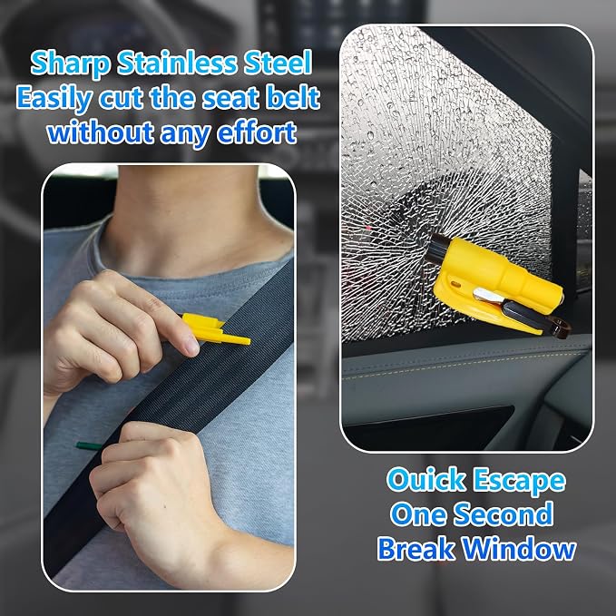 【Compatible with Kia Carnival】 Seat Gap Filler,No Drop Seat Guard Compatible with Kia Carnival,Drop Seat Guards for Cars(2Pcs),Emergency Keychain Car Escape Tool(2Pcs)