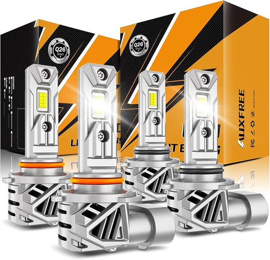 Auxbeam 9005 and 9006 Fog Light, 40000LM White Light for Offroad Light or Fog Light, Plug and Play