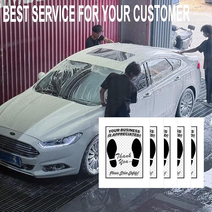 White Car Paper Floor Mats :100Pcs Disposable Floor Cars Auto Vehicles Automotive Mat Covers Protector Detailing Detail Wash Temporary 16x20inch