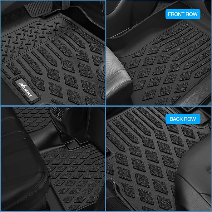 Nilight TPE Floor Mats for Buick Envision 2021 2022 2023 2024 2025 2026 All Weather Custom Fit Heavy Duty Floor Liners