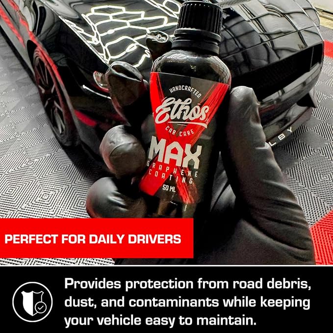 Graphene MAX Coating - Heavy Duty Protection - Graphene Ceramic Coating | 7+ Years Of Protection | Incredible Hydrophobic - Perfect for Daily Drivers