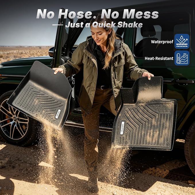 OEDRO Floor Mats Compatible with 2016-2017 Subaru Crosstrek, 2012-2016 Impreza, 2015-2021 WRX/WRX STi, 2013-2015 XV Crosstrek (Subaru/XV/Crosstrek/only), 1st and 2nd Row Floor Liners Black