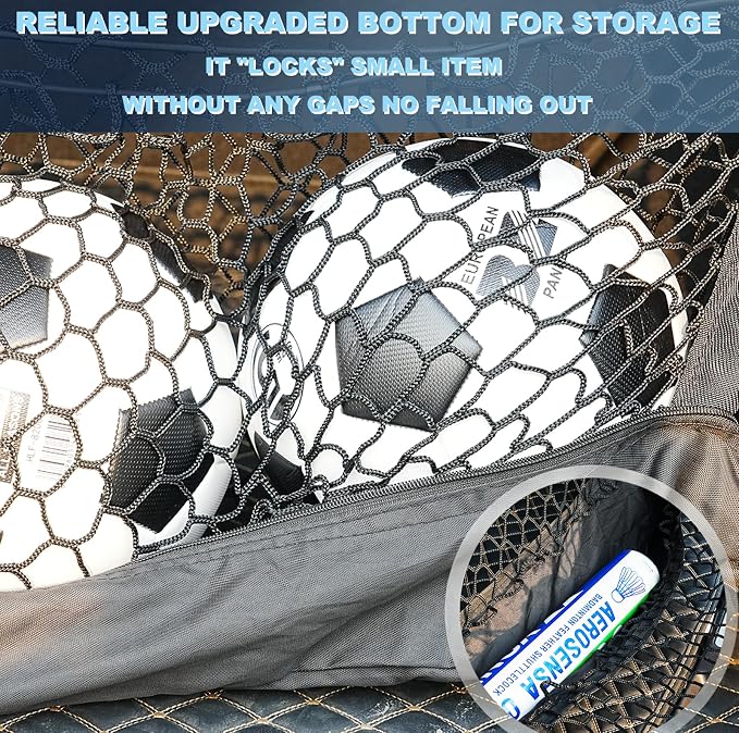 Envelope Style Upgraded Cargo Net Compatible with Toyota Camry 2026 New 2026 2025 2024 2023 2022 2021 2020 2019 2018 Trunk Car Rear Tailgate Cargo Netting