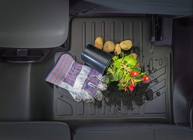SMARTLINER All Weather Custom Fit Cargo Trunk Liner Floor Mat Behind 2nd Row Compatible with 2018-2025 Ford Expedition Max