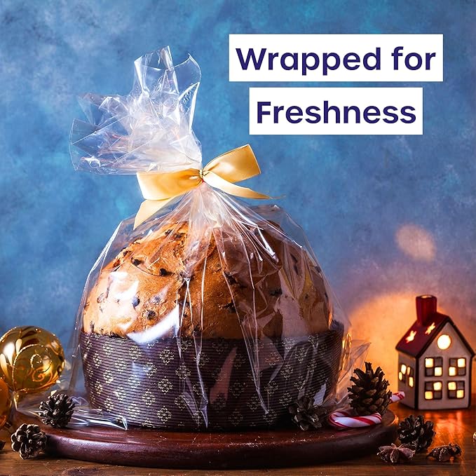 volila Clear Cellophane Wrap Roll (35 in x 50 ft) - 3 Mil Thick Cellophane Wrap for Gift Basket, Treats, Flower Wrapping, Clear Wrapping Paper (35" folds into 17.5")